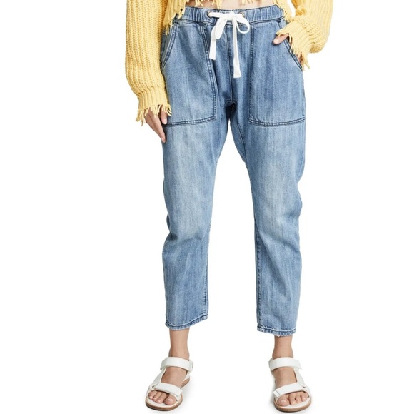 One Teaspoon Shabbies Drawstring Boyfriend Jeans Parachute Dropped Crotch Size M - Picture 11 of 15